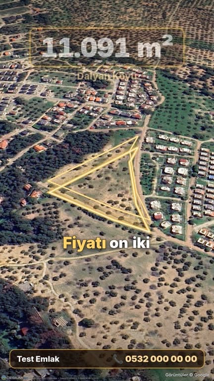 Videodan kare: alan ve fiyat